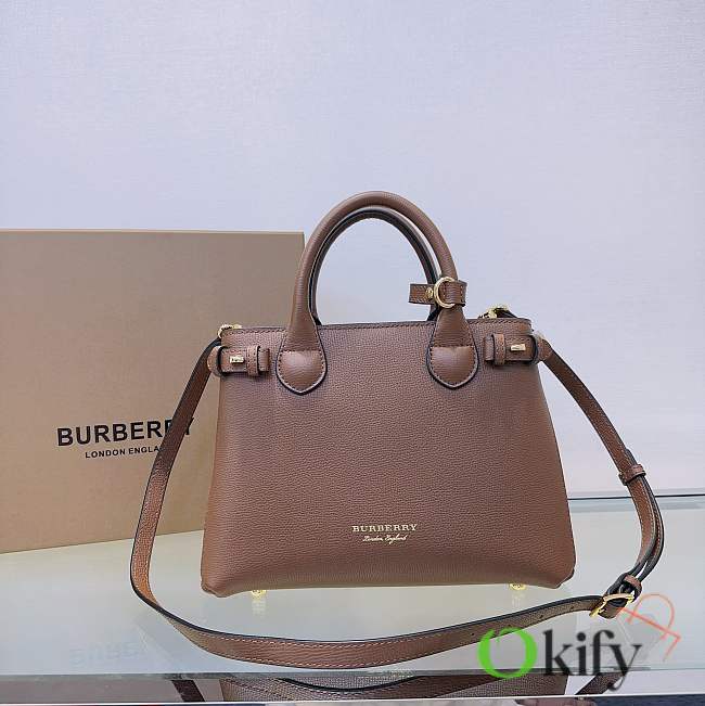 Okify Burberry Banner Bag Brown 26cm - 1