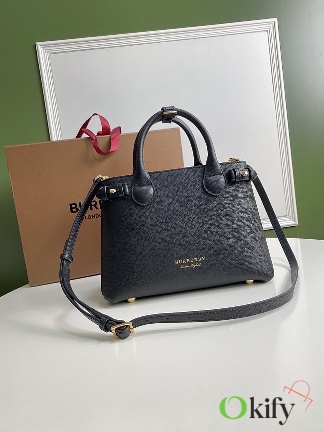 Okify Burberry Banner Bag Black 26cm - 1