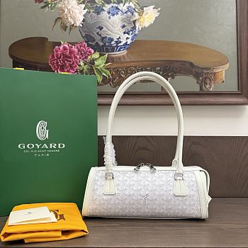 Okify Goyard Bonbonniere Bag White 30x12x10.5cm