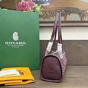 Okify Goyard Bonbonniere Bag Red Burgundy 30x12x10.5cm - 5
