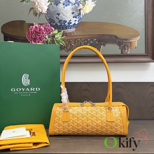 Okify Goyard Bonbonniere Bag Yellow 30x12x10.5cm - 1