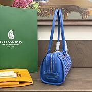 Okify Goyard Bonbonniere Bag Blue 30x12x10.5cm - 6