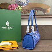 Okify Goyard Bonbonniere Bag Blue 30x12x10.5cm - 3