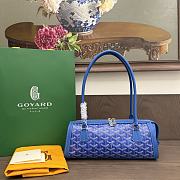 Okify Goyard Bonbonniere Bag Blue 30x12x10.5cm - 1