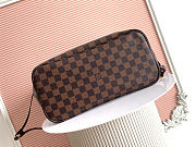 Okify Louis Vuitton Neverfull MM Damier Bag With Red Inside N41358 31x28x14cm - 3