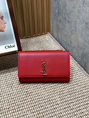 Okify YSL Kate Bag Red Grain Leather 24x14.5x5.5 cm - 1