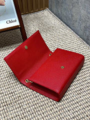 Okify YSL Kate Bag Red Grain Leather 24x14.5x5.5 cm - 3
