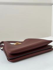 Okify Fendi Peekaboo Medium Bag Red Burgundy 33x25.5x10cm - 6