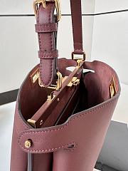 Okify Fendi Peekaboo Medium Bag Red Burgundy 33x25.5x10cm - 2