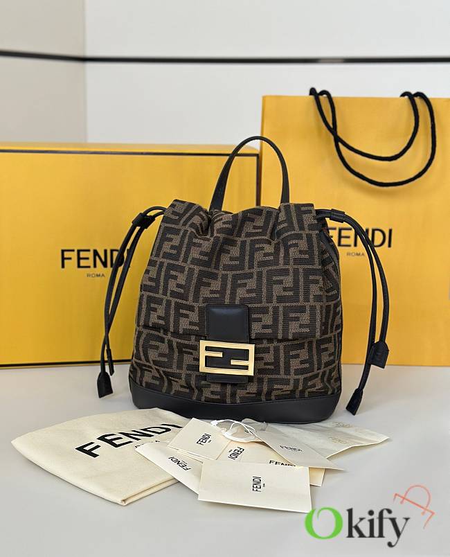 Okify Fendi FF Backpack 26x23x12cm - 1