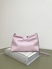 Okify Dior Small Bow Bag Pink Lambskin 27x18x8cm - 1