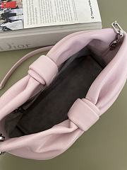Okify Dior Small Bow Bag Pink Lambskin 27x18x8cm - 6