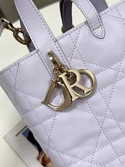 Okify Dior Toujours Vertical Bag Purple 18x16x12cm - 6