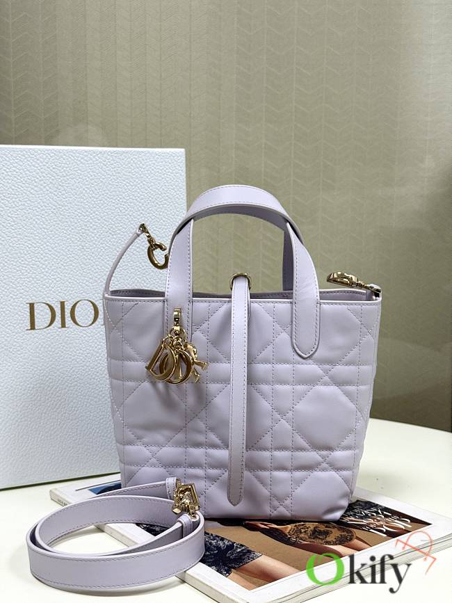 Okify Dior Toujours Vertical Bag Purple 18x16x12cm - 1
