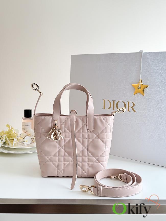Okify Dior Toujours Vertical Bag Pink 18x16x12cm - 1
