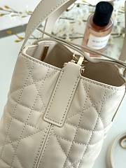 Okify Dior Toujours Vertical Bag White 18x16x12cm - 6