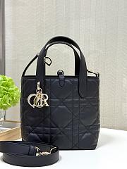 Okify Dior Toujours Vertical Bag Black 18x16x12cm - 5