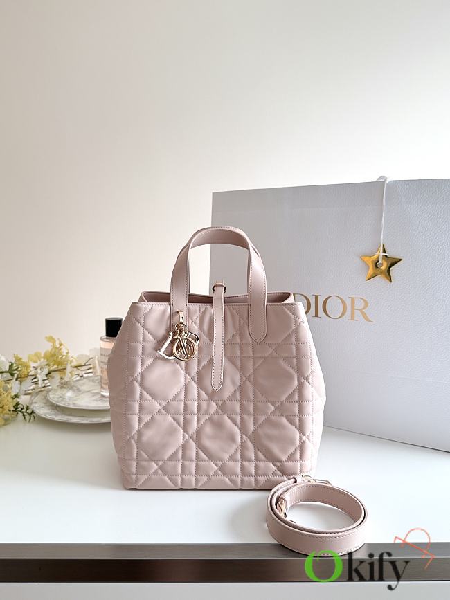 Okify Dior Toujours Vertical Bag Pink 22x20x18.5cm - 1