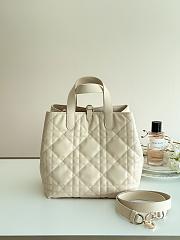 Okify Dior Toujours Vertical Bag White 22x20x18.5cm - 5