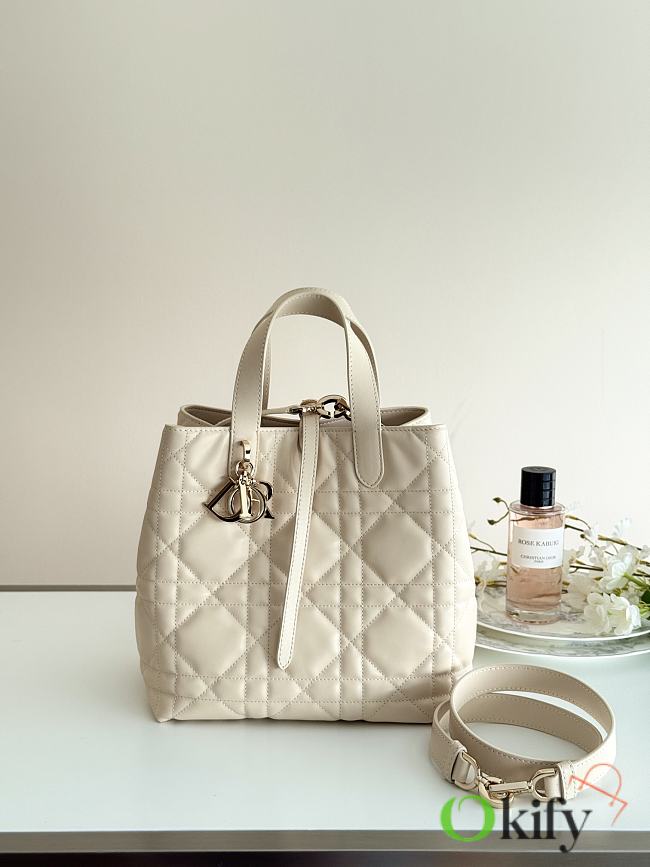 Okify Dior Toujours Vertical Bag White 22x20x18.5cm - 1