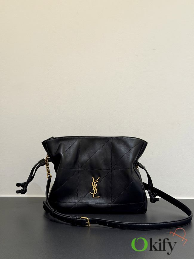 Okify YSL Jamie Small Bag Black Lambskin 26x18x12.5cm - 1