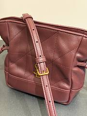 Okify YSL Jamie Mini Bag Red Burgundy 15.5x14.5x8cm - 6