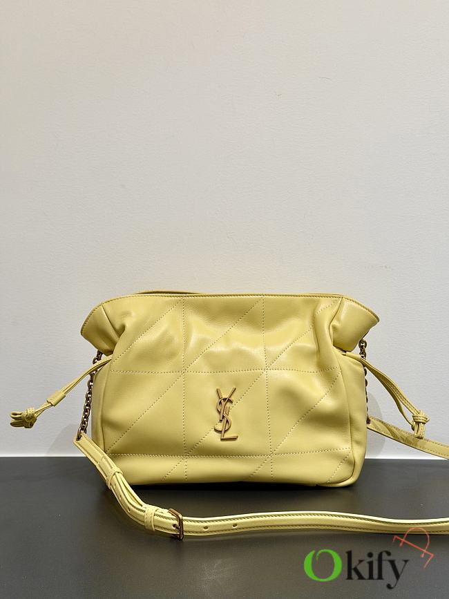 Okify YSL Jamie Small Bag Yellow Lambskin 26x18x12.5cm - 1