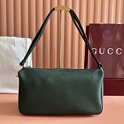Okify Gucci Half Horsebit Bag Dark Green 31.5x17x12cm - 1