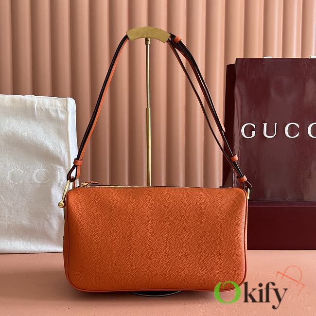 Okify Gucci Half Horsebit Bag Orange 31.5x17x12cm - 1