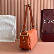 Okify Gucci Half Horsebit Bag Orange 31.5x17x12cm - 5
