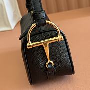 Okify Gucci Half Horsebit Bag Black 19.5x19x9cm - 4