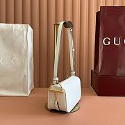 Okify Gucci Half Horsebit Bag White 19.5x19x9cm - 6