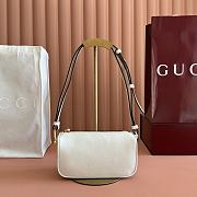 Okify Gucci Half Horsebit Bag White 19.5x19x9cm - 4
