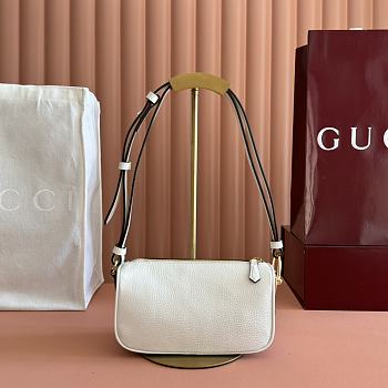 Okify Gucci Half Horsebit Bag White 19.5x19x9cm