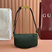 Okify Gucci Half Horsebit Bag Dark Green 19.5x19x9cm - 6