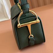 Okify Gucci Half Horsebit Bag Dark Green 19.5x19x9cm - 4