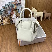 Okify Hermes Lindy 26 Clemence Bag White 26cm - 2