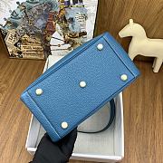 Okify Hermes Lindy 26 Clemence Bag Blue 26cm - 2