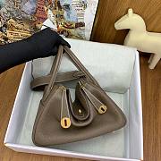 Okify Hermes Lindy 26 Clemence Bag Gray 26cm - 4