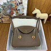 Okify Hermes Lindy 26 Clemence Bag Gray 26cm - 1