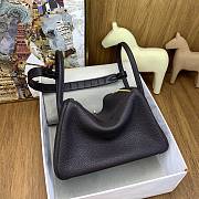 Okify Hermes Lindy 26 Clemence Bag Dark Brown 26cm - 3