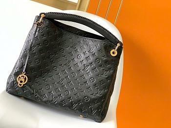 Okify Louis Vuitton Artsy MM Bag Black Embossed M41066 42x30x18cm