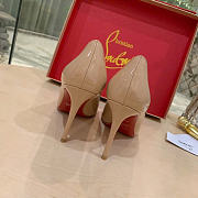 Okify Christian Louboutin Kate Beige High Heels 8481 - 6