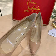 Okify Christian Louboutin Kate Beige High Heels 8481 - 4