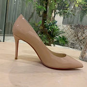 Okify Christian Louboutin Kate Beige High Heels 8481 - 3