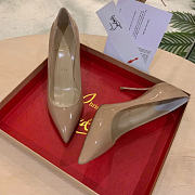 Okify Christian Louboutin Kate Beige High Heels 8481 - 2