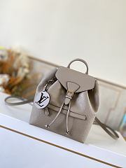 Okify Louis Vuitton Montsouris PM Beige Backpack M45410 33x27.5x14cm - 1