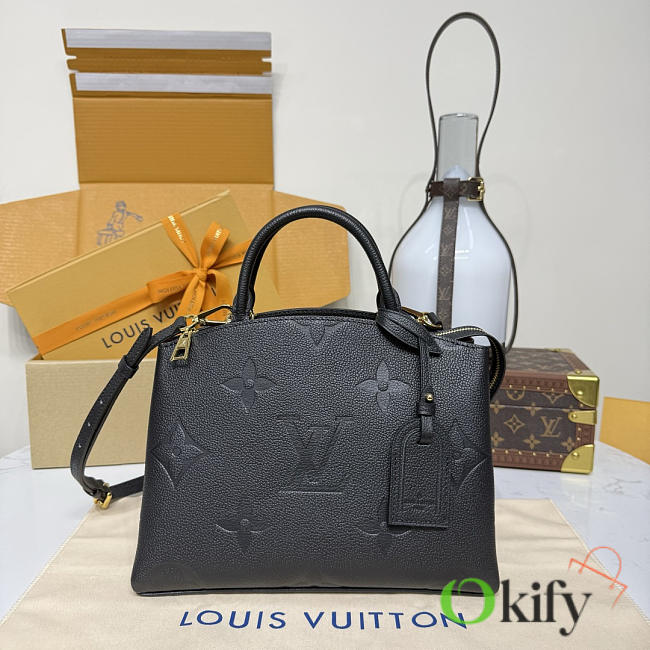 Okify Louis Vuitton Petit Palais Bag Black M58916 29x18x12.5cm - 1