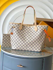 Okify Louis Vuitton Neverfull MM Damier Bag Beige Inside N40604 31x28x14cm - 1