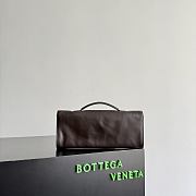 Okify Bottega Veneta Andiamo Clutch Bag Dark Brown Lambskin 31x13x3cm - 5